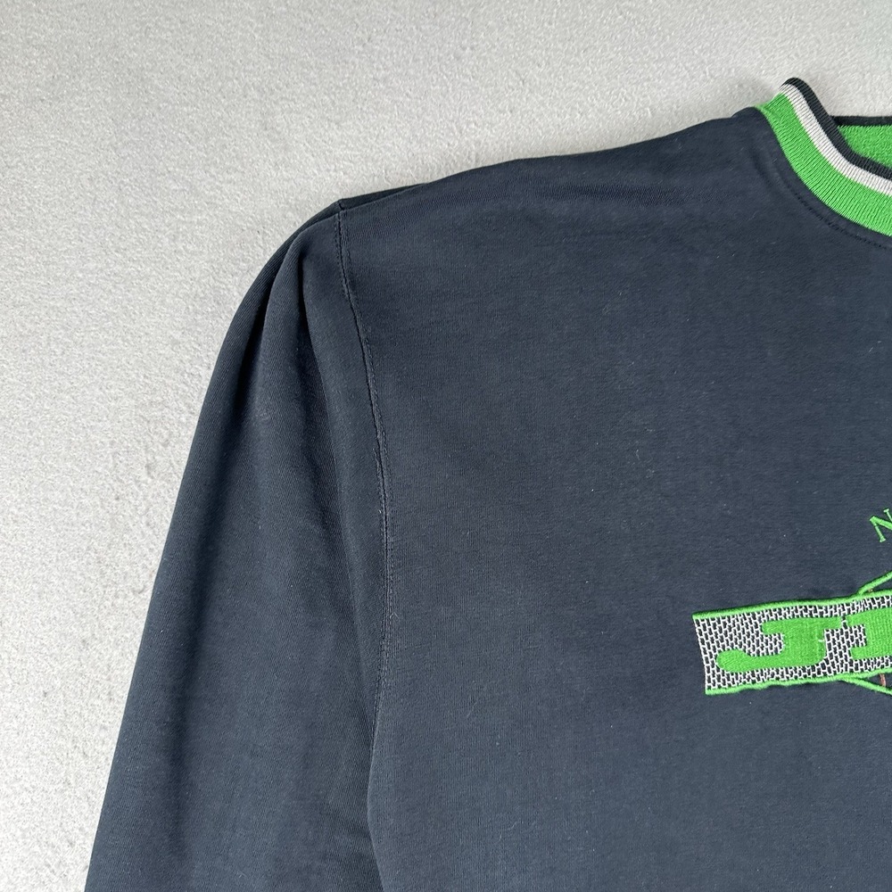 Vintage Starter New York Jets Sweatshirt Men's XL Black Green Embroidered - Picture 9 of 16